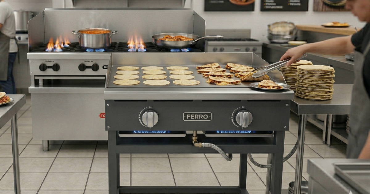 Comal Industrial Ferro 16062002 con Base