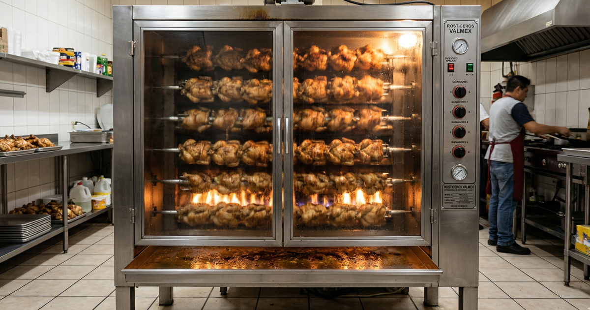 Rosticero Valmex 48 Pollos — Modelo 48ECOACE